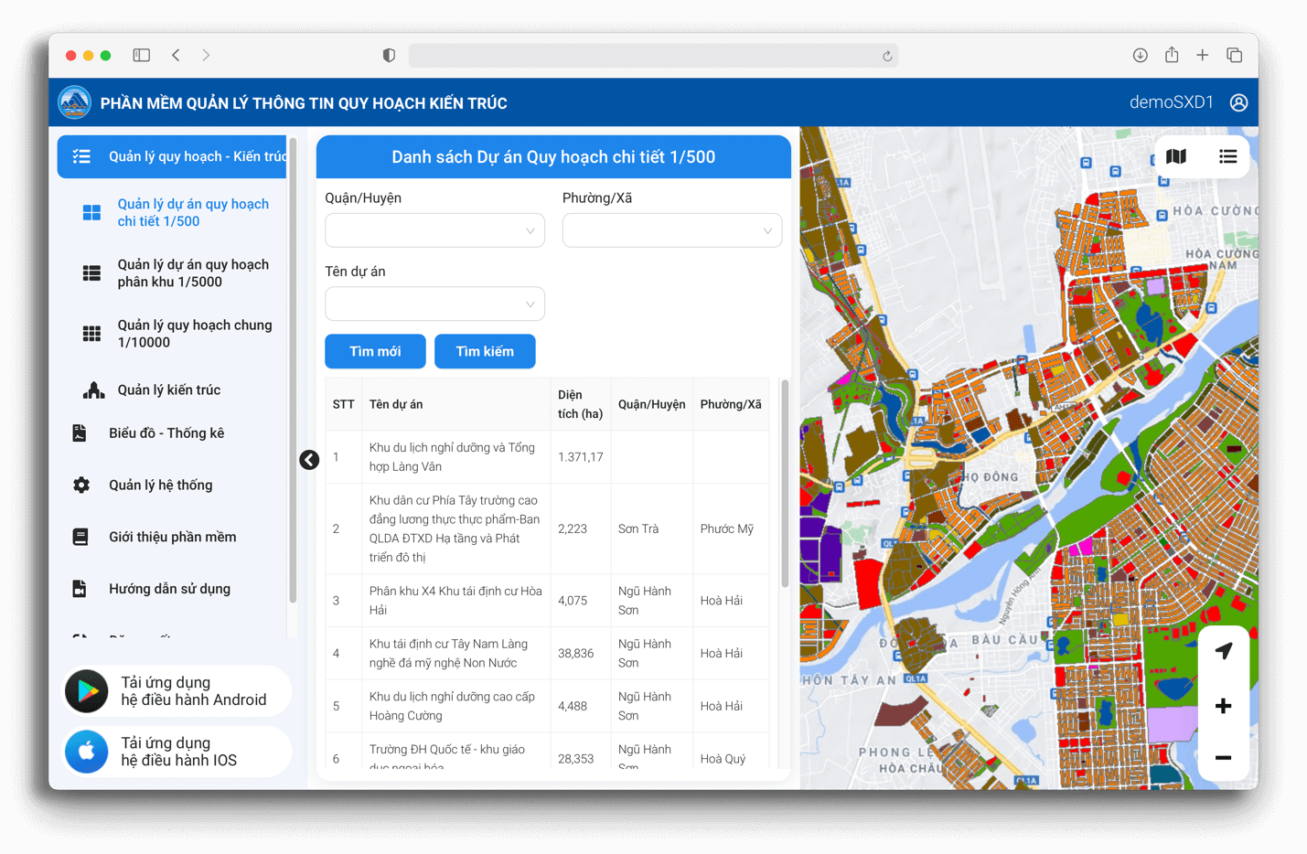 Urban Planning and Architecture Information System – figure 1